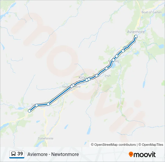 39 Bus Line Map