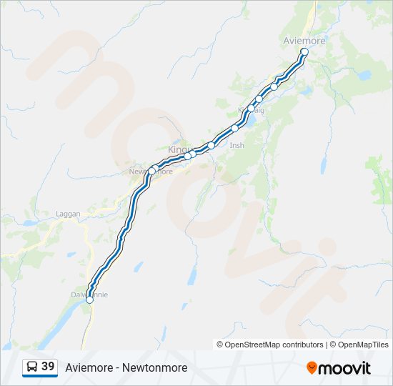39 Bus Line Map