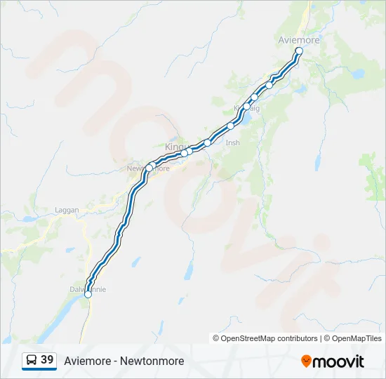 39 Bus Line Map