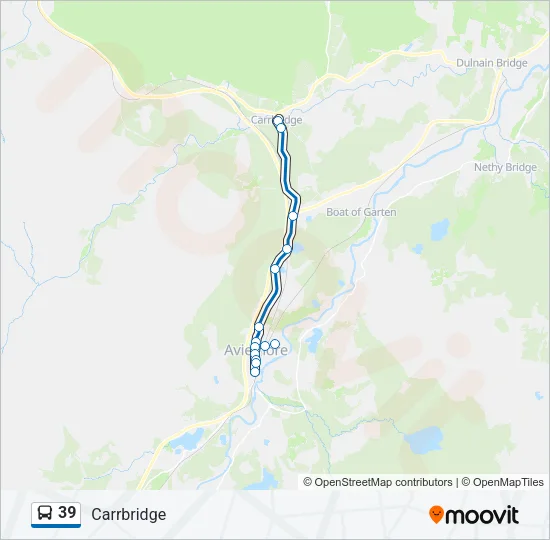 39 Bus Line Map