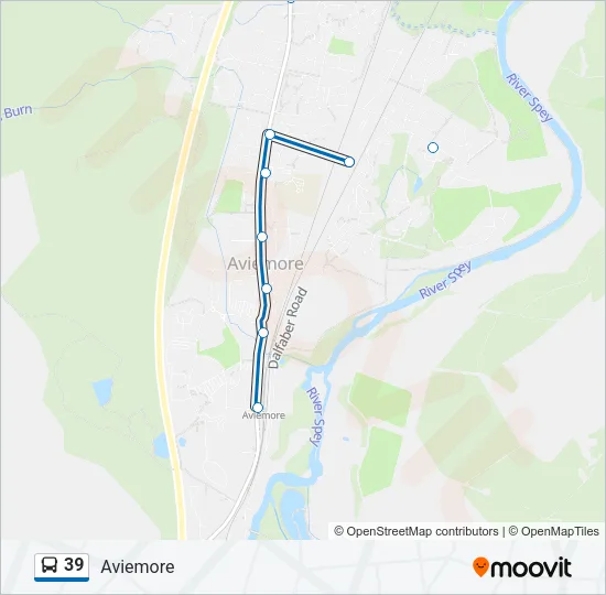 39 Bus Line Map