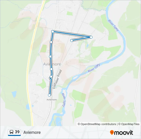 39 Bus Line Map