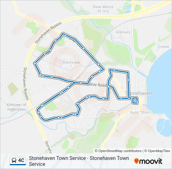 4C Bus Line Map
