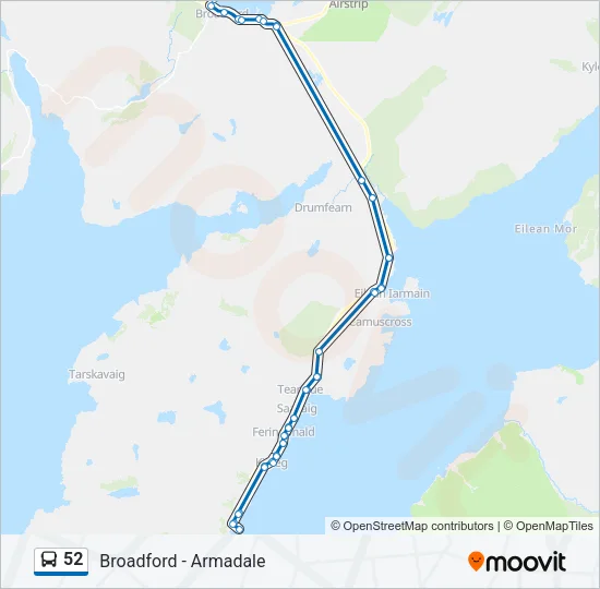 52 Bus Line Map