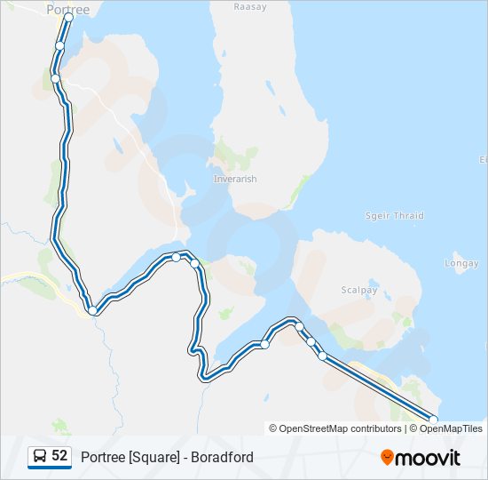 52 bus Line Map