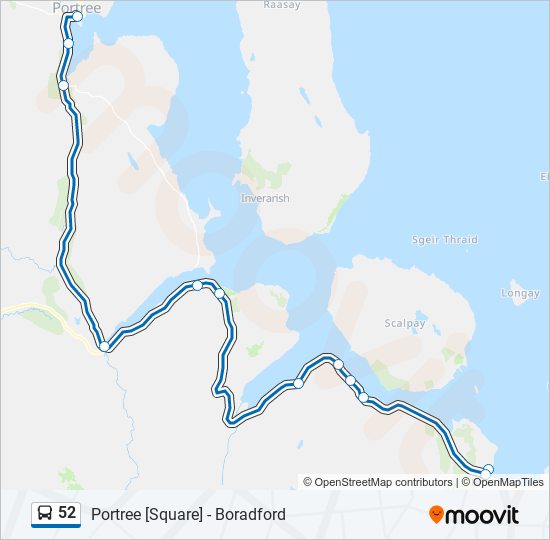 52 bus Line Map