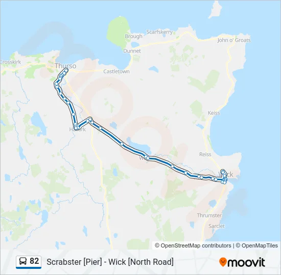 82 Bus Line Map