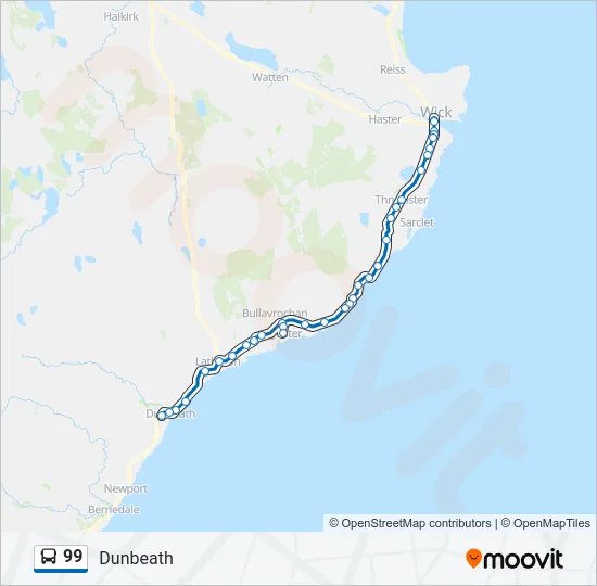 99 Bus Line Map