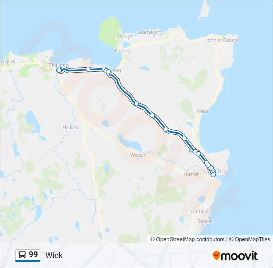 99 Bus Line Map