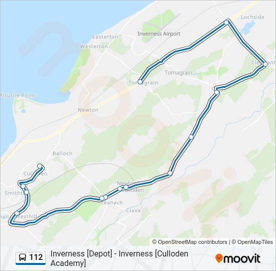 112 Bus Line Map