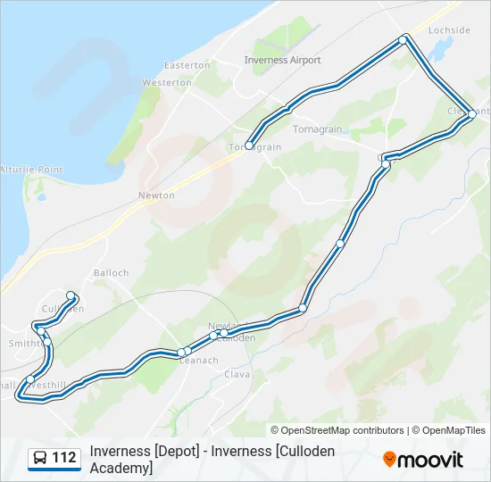 112 Bus Line Map