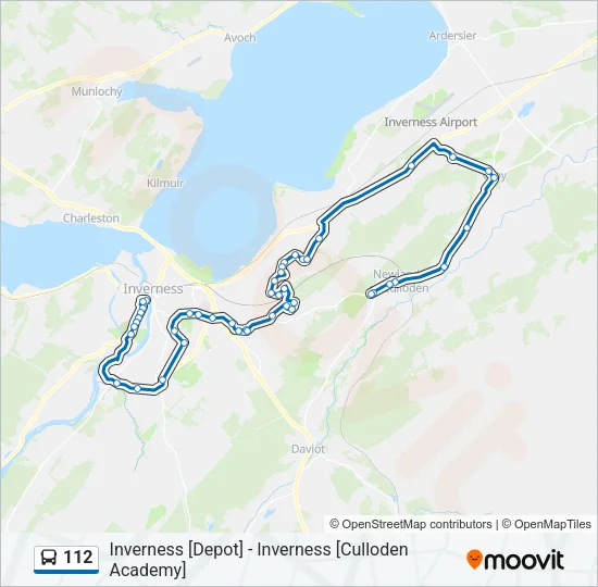 112 Bus Line Map
