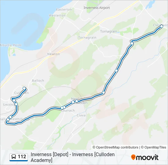 112 Bus Line Map