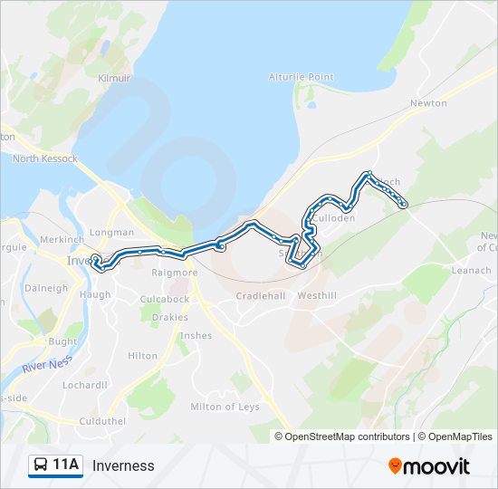 11A Bus Line Map