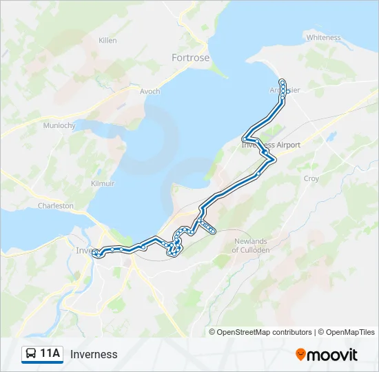 11A Bus Line Map