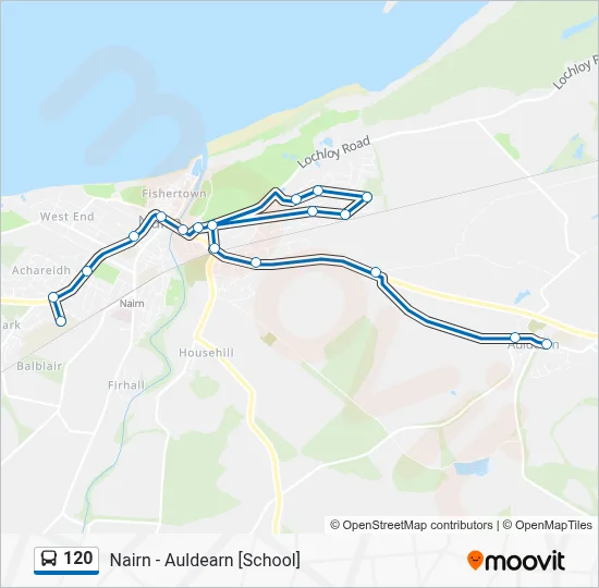 120 Route: Schedules, Stops & Maps - Auldearn (Updated)