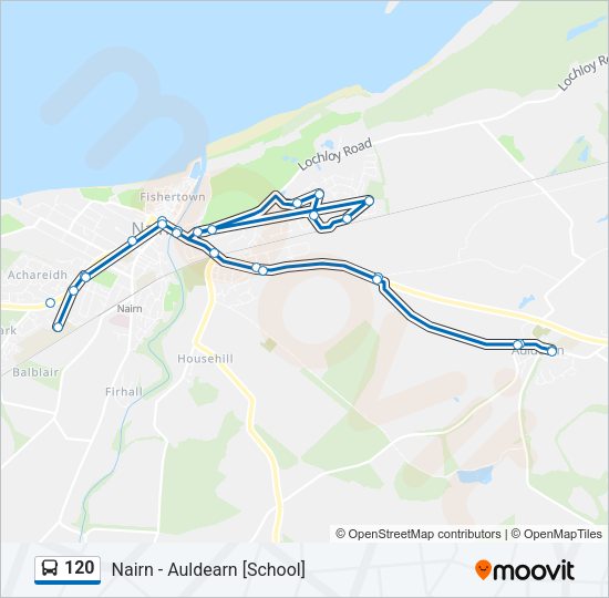 120 Bus Line Map
