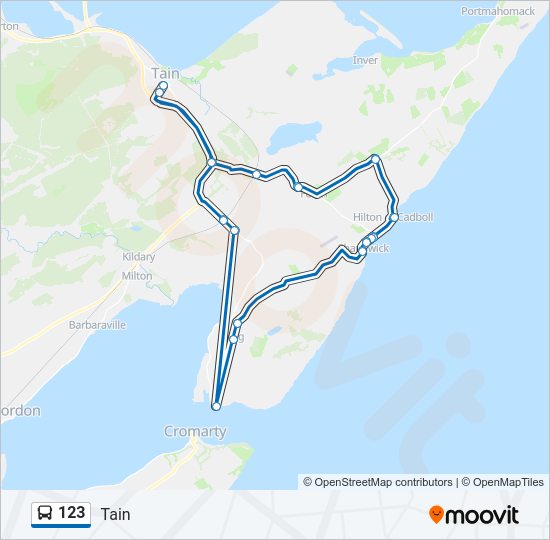 123 Bus Line Map