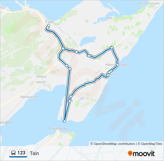 123 Bus Line Map