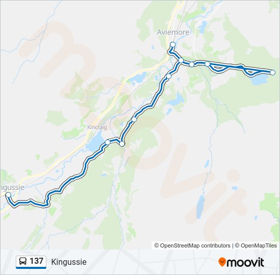 137 Bus Line Map