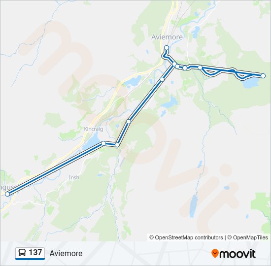 137 Bus Line Map