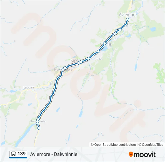 139 Bus Line Map