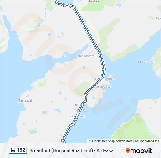 152 Bus Line Map