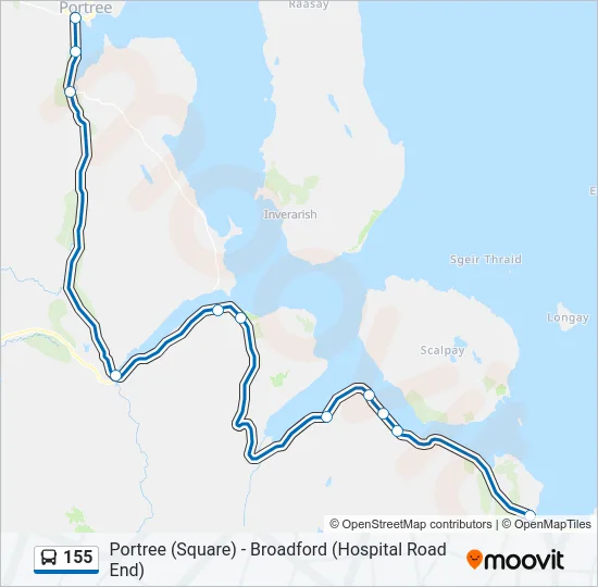 155 Bus Line Map