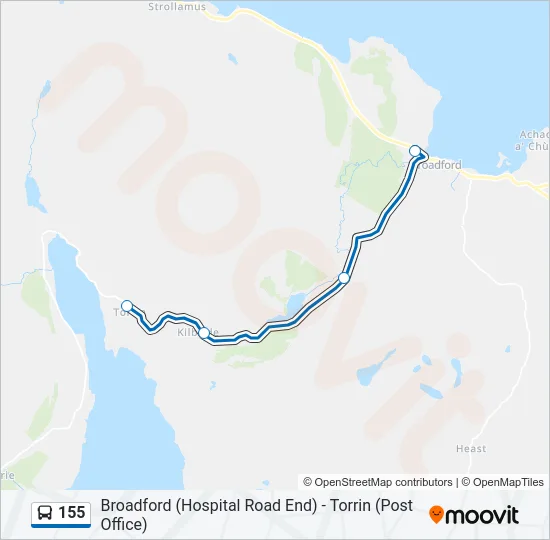 155 Bus Line Map