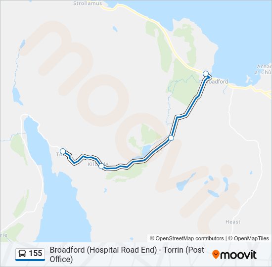 155 Bus Line Map