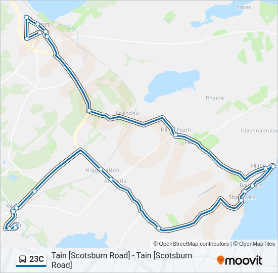 23C Bus Line Map