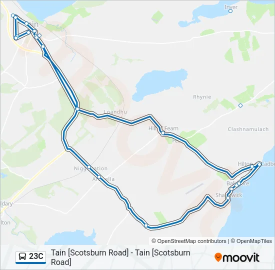 23C Bus Line Map