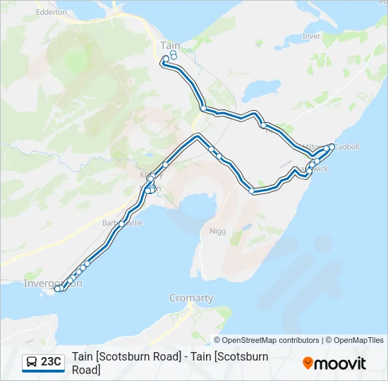 23C Bus Line Map