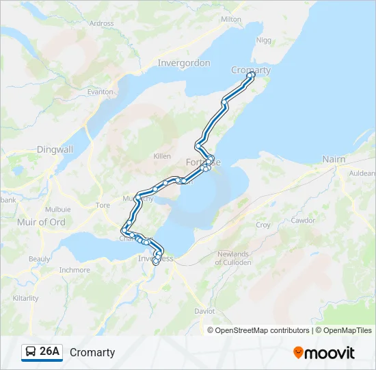 26A Bus Line Map