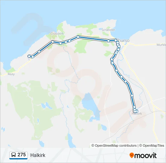 275 Bus Line Map