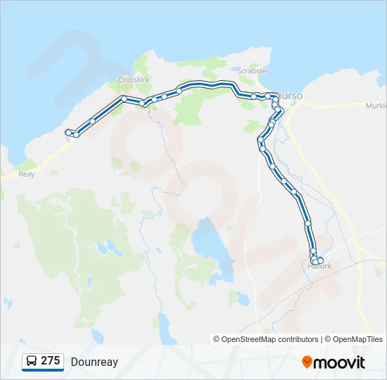275 Bus Line Map