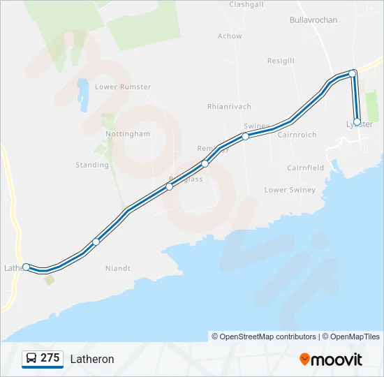 275 Bus Line Map