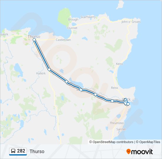 282 Bus Line Map