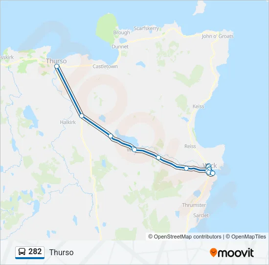 282 Bus Line Map