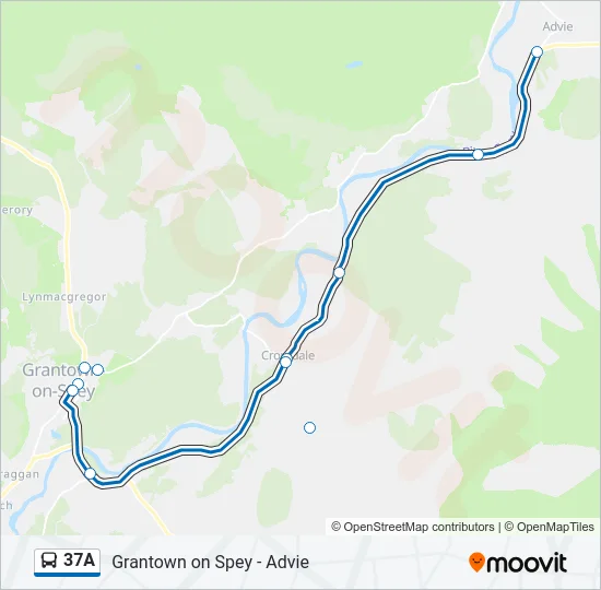 37A Bus Line Map