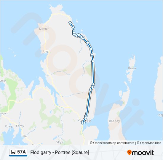 57A Bus Line Map