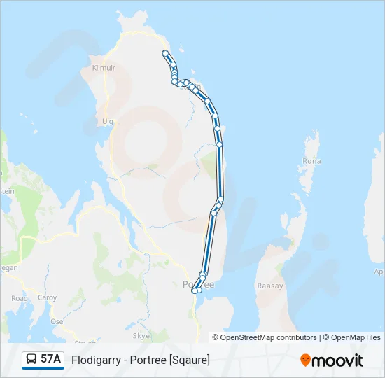 57A Bus Line Map