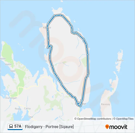 57A Bus Line Map