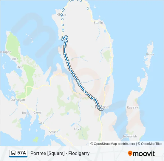 57A Bus Line Map
