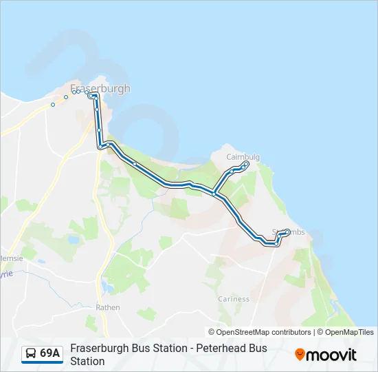69A Bus Line Map