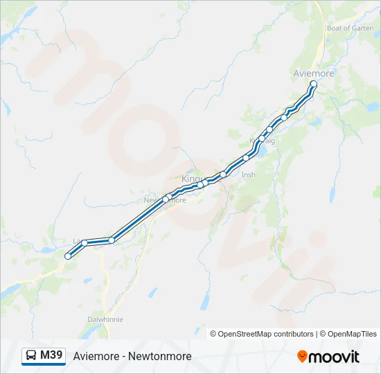 M39 Bus Line Map