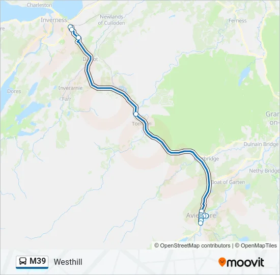M39 Bus Line Map