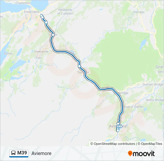 M39 Bus Line Map