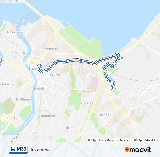 M39 Bus Line Map