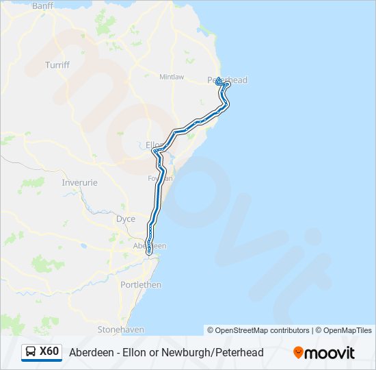 X60 bus Line Map